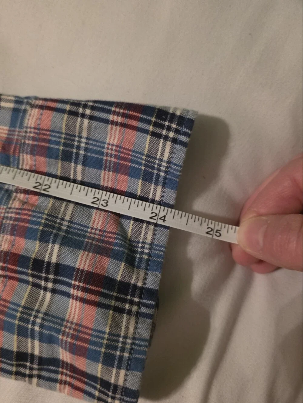 J. Crew The Broken-In Oxford Slim Check Button Up Size Small Organic Cotton